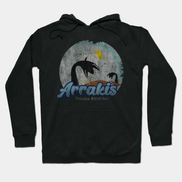 Visit Arrakis - Vintage Distressed Surf -  Fresh Design Hoodie by BackRetro Shop